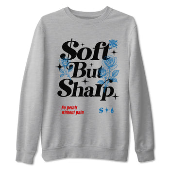 Soft But Sharp sneaker match t-shirt styled to complete your fit with the Air Jordan 3 Rare Air sneakers, shown in Heather Grey 2.
