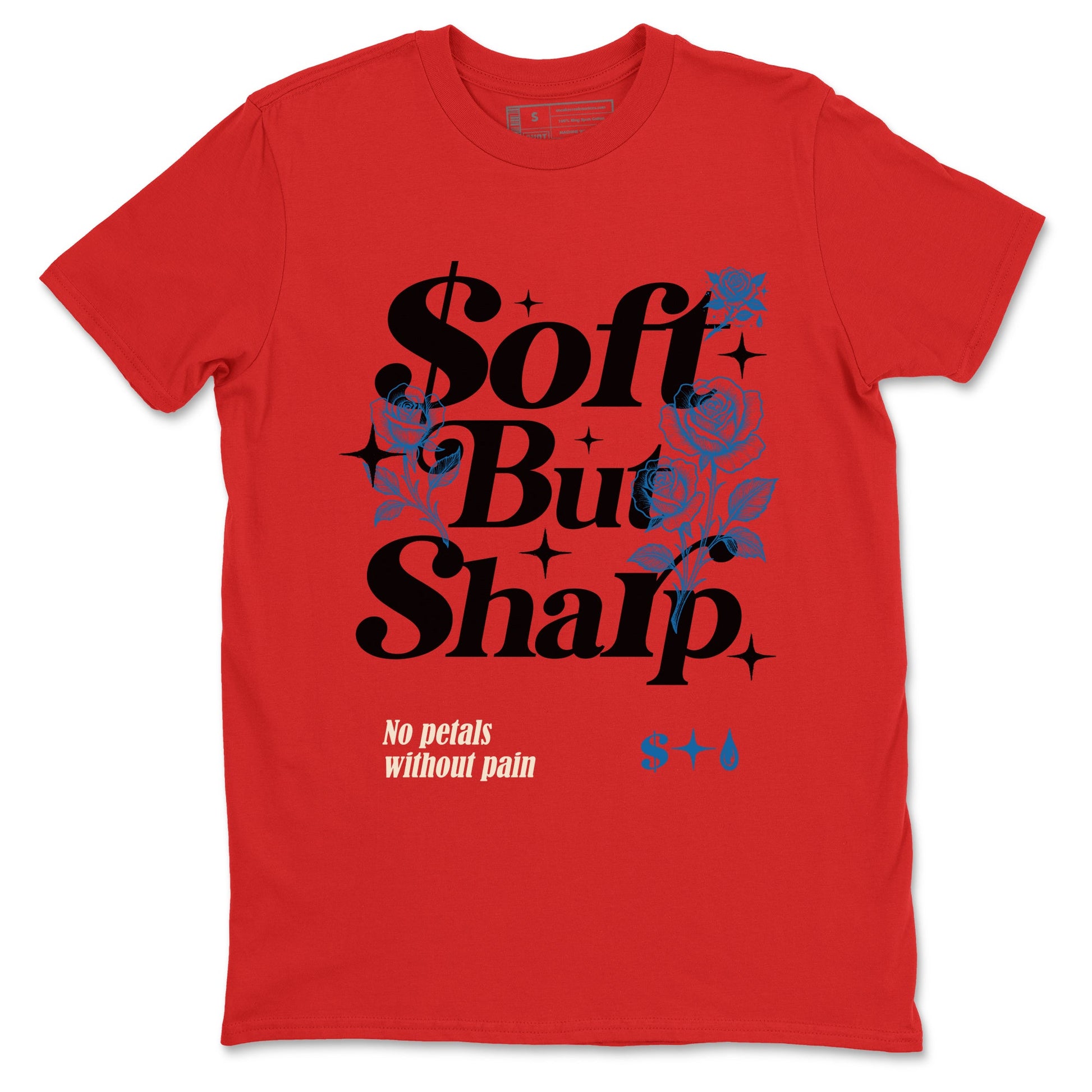 Soft But Sharp sneaker match t-shirt styled to complete your fit with the Air Jordan 3 Rare Air sneakers, shown in Red 2.