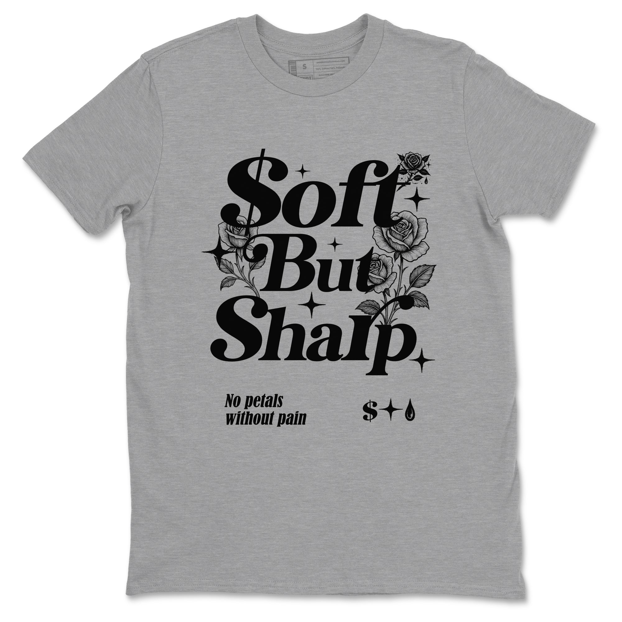 Sneaker match tees – Sneaker Tees To Match Air Jordan 4 Black Cat Shoes – Soft But Sharp Tee Heather Grey 2