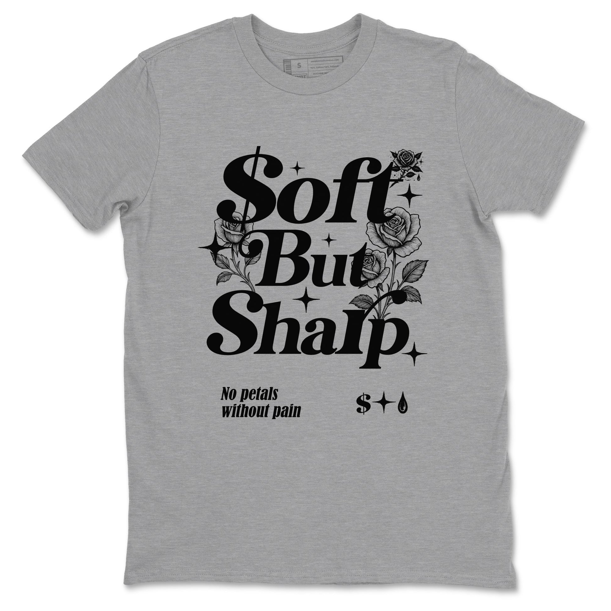 Sneaker match tees – Sneaker Tees To Match Air Jordan 4 Black Cat Shoes – Soft But Sharp Tee Heather Grey 2