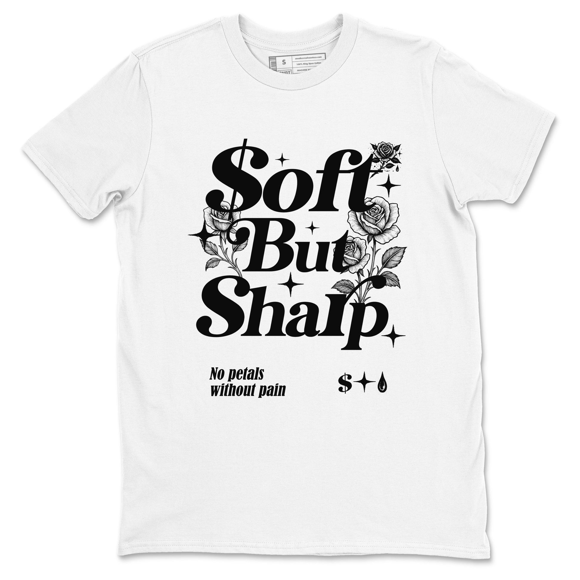 Sneaker match tees – Sneaker Tees To Match Air Jordan 4 Black Cat Shoes – Soft But Sharp Tee White 2