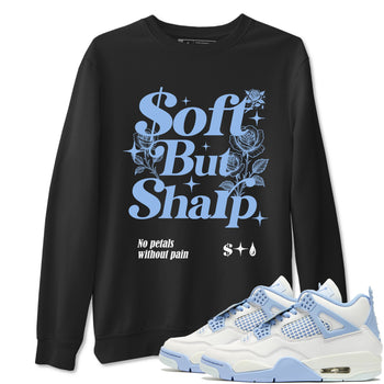 4s Forget Me Not shirts to match jordans Soft but Sharp graphic tees Air Jordan 4 Forget Me Not match shoes to clothes SNRT Sneaker Tees unisex cotton Black 1 shirts