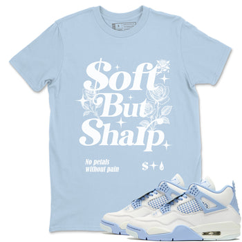 4s Forget Me Not shirts to match jordans Soft but Sharp graphic tees Air Jordan 4 Forget Me Not match shoes to clothes SNRT Sneaker Tees unisex cotton Carolina Blue 1 shirts