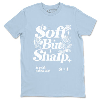 4s Forget Me Not shirts to match jordans Soft but Sharp graphic tees Air Jordan 4 Forget Me Not match shoes to clothes SNRT Sneaker Tees unisex cotton Carolina Blue 2 shirts