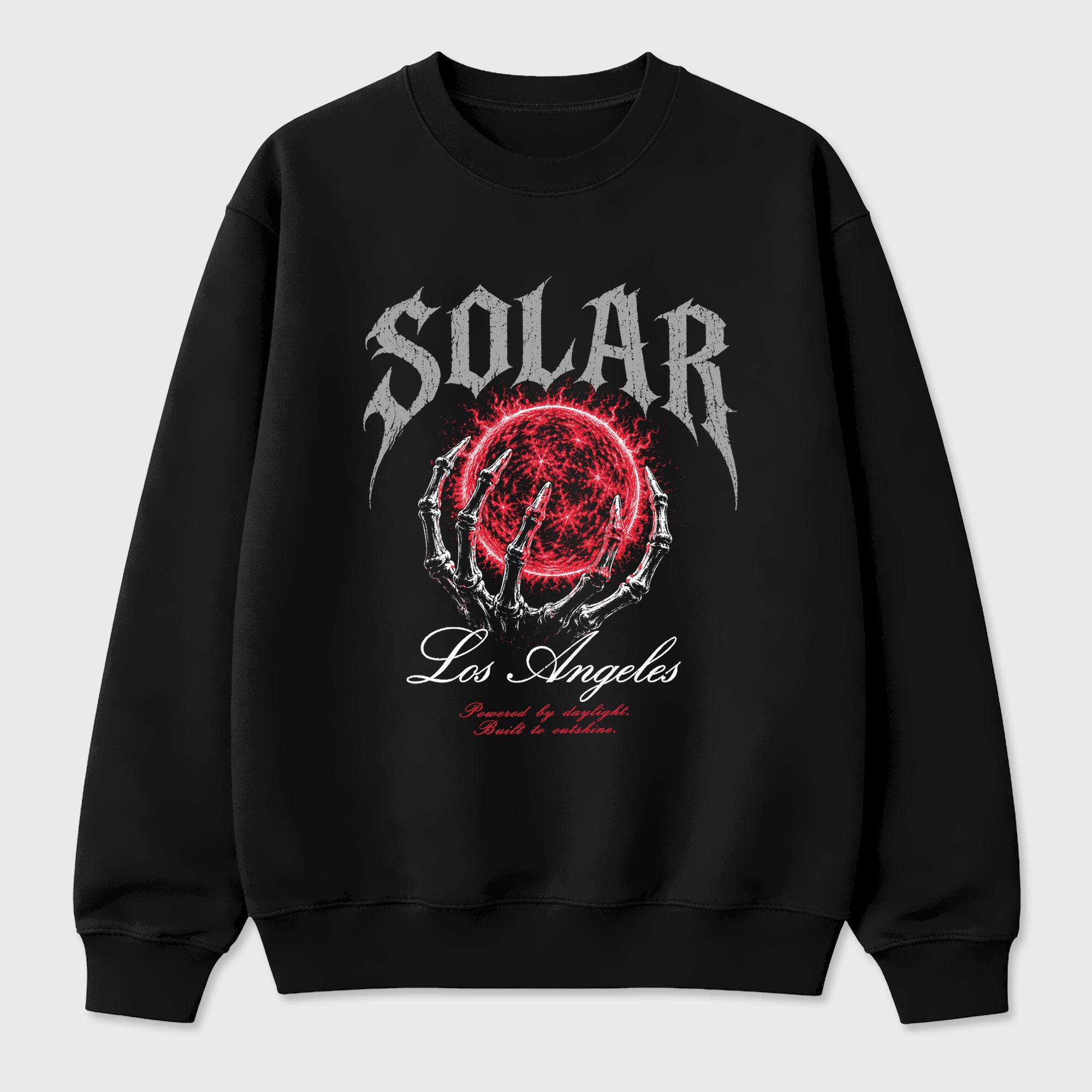 Solar Los Angeles Graphic T-Shirt featuring original streetwear artwork designed to match the Air Max 95 Reverse Solar Red. Black 2 Graphic Tee.