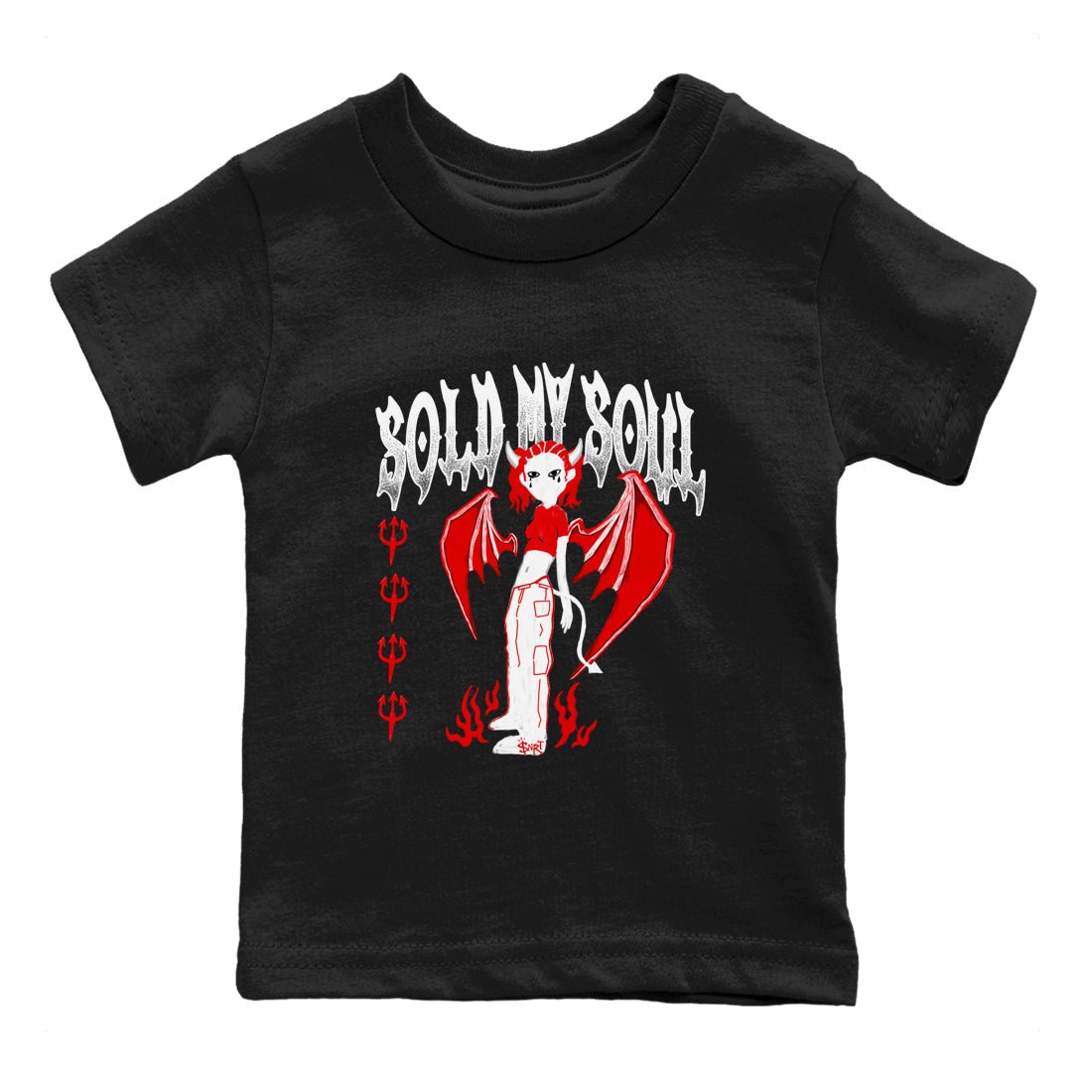 11s Bred Velvet shirts to match jordans Sold My Soul sneaker match tees Air Jordan 11 Retro Bred Velvet match shoes to clothes SNRT Sneaker Tees Youth Baby Black 2 tee