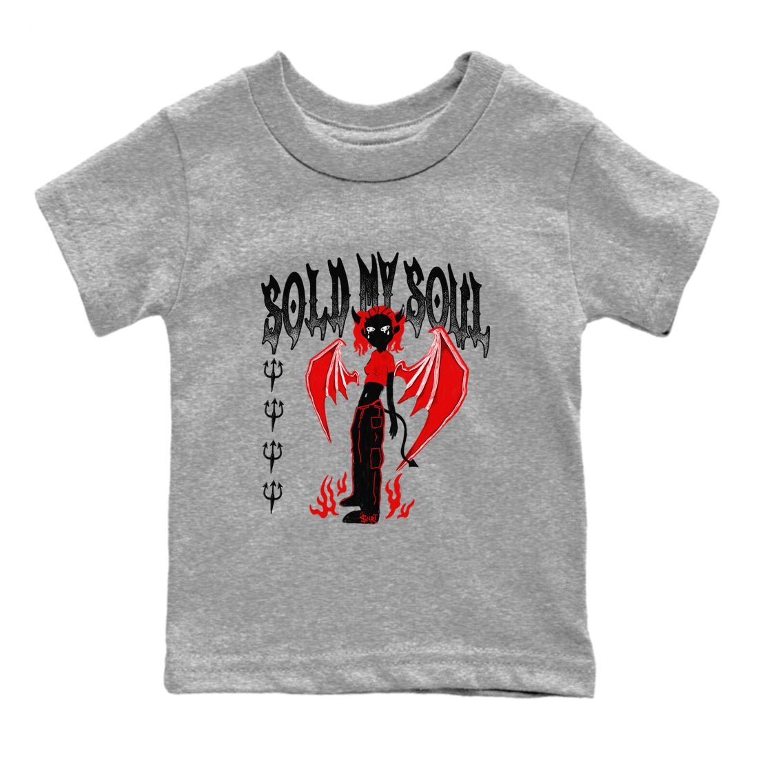 11s Bred Velvet shirts to match jordans Sold My Soul sneaker match tees Air Jordan 11 Retro Bred Velvet match shoes to clothes SNRT Sneaker Tees Youth Baby Heather Grey 2 tee