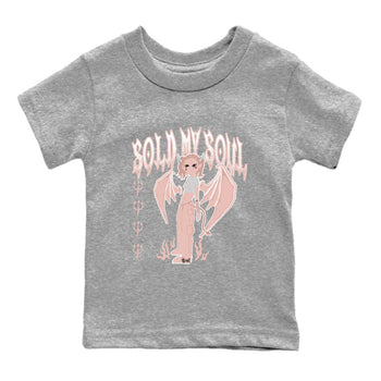 11s Legend Pink shirt to match jordans Sold My Soul sneaker tees Air Jordan 11 Legend Pink SNRT sneaker release tees baby toddler Heather Grey 2 cotton Shirt