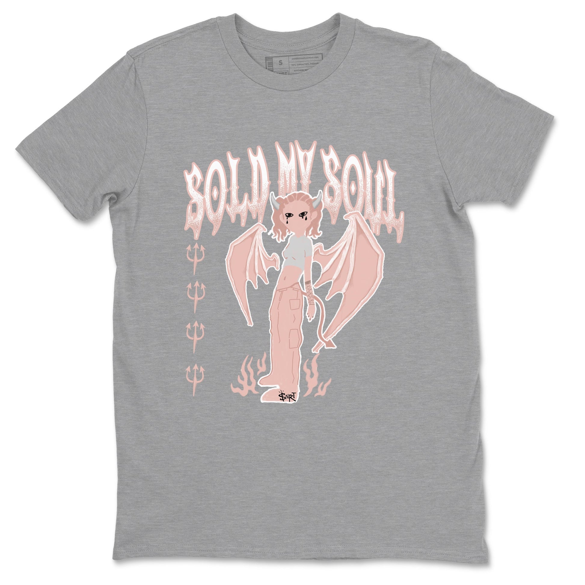 11s Legend Pink shirt to match jordans Sold My Soul sneaker tees Air Jordan 11 Legend Pink SNRT Sneaker Release Tees unisex cotton Heather Grey 2 crew neck shirt