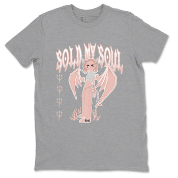 11s Legend Pink shirt to match jordans Sold My Soul sneaker tees Air Jordan 11 Legend Pink SNRT Sneaker Release Tees unisex cotton Heather Grey 2 crew neck shirt