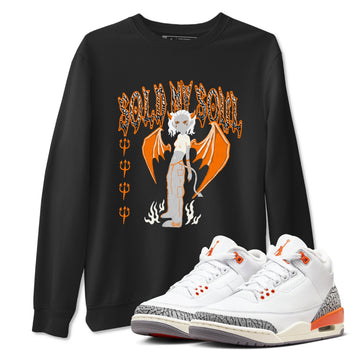 3s Georgia Peach shirt to match jordans Sold My Soul sneaker tees Air Jordan 3 Georgia Peach SNRT Sneaker Release Tees unisex cotton Black 1 crew neck shirt