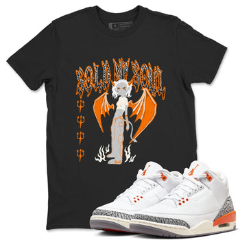 3s Georgia Peach shirt to match jordans Sold My Soul sneaker tees Air Jordan 3 Georgia Peach SNRT Sneaker Release Tees unisex cotton Black 1 crew neck shirt