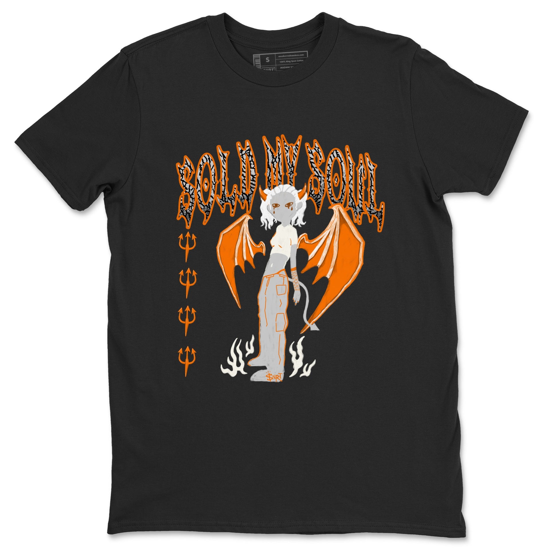3s Georgia Peach shirt to match jordans Sold My Soul sneaker tees Air Jordan 3 Georgia Peach SNRT Sneaker Release Tees unisex cotton Black 2 crew neck shirt