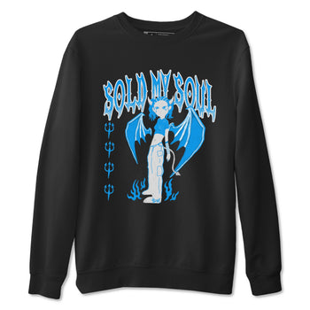 Air Jordan 4 Military Blue shirt to match jordans Sold My Soul sneaker tees Air Jordan 4 Military Blue SNRT Sneaker Release Tees unisex cotton Black 2 crew neck shirt