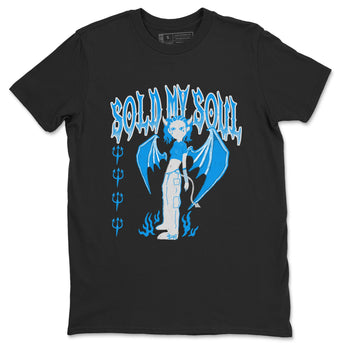 Air Jordan 4 Military Blue shirt to match jordans Sold My Soul sneaker tees Air Jordan 4 Military Blue SNRT Sneaker Release Tees unisex cotton Black 2 crew neck shirt