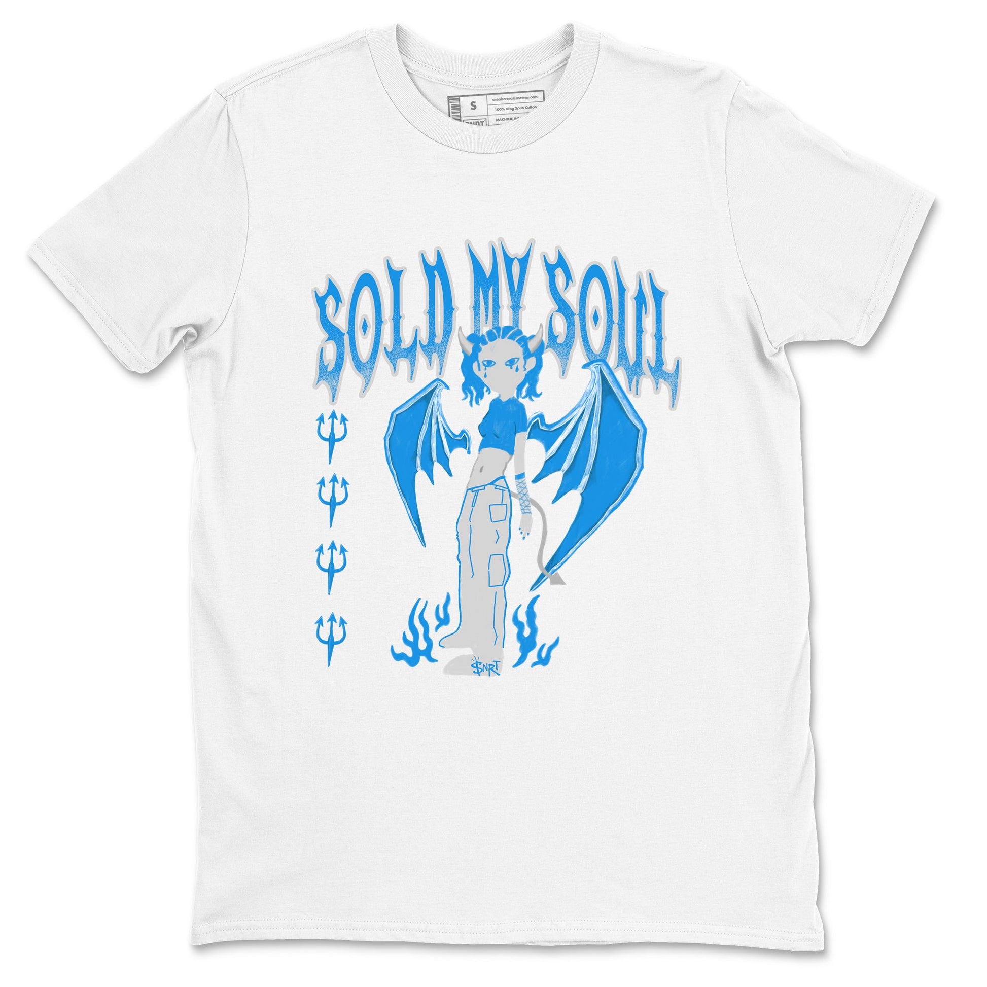 Air Jordan 4 Military Blue shirt to match jordans Sold My Soul sneaker tees Air Jordan 4 Military Blue SNRT Sneaker Release Tees unisex cotton White 2 crew neck shirt