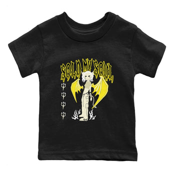 4s Vivid Sulfur shirt to match jordans Sold My Soul sneaker tees Air Jordan 4 Vivid Sulfur SNRT sneaker release tees baby toddler Black 2 cotton Shirt