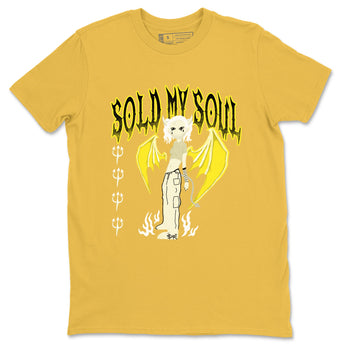 4s Vivid Sulfur shirt to match jordans Sold My Soul sneaker tees Air Jordan 4 Vivid Sulfur SNRT Sneaker Release Tees unisex cotton Daisy 2 crew neck shirt