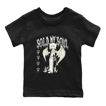 5s Sail shirt to match jordans Sold My Soul sneaker tees Air Jordan 5 Sail SNRT sneaker release tees baby toddler Black 2 cotton Shirt