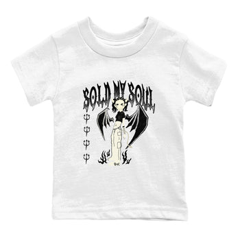 5s Sail shirt to match jordans Sold My Soul sneaker tees Air Jordan 5 Sail SNRT sneaker release tees baby toddler White 2 cotton Shirt