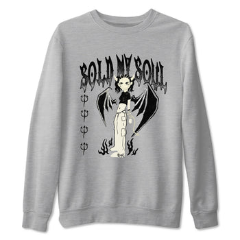 5s Sail shirt to match jordans Sold My Soul sneaker tees Air Jordan 5 Sail SNRT Sneaker Release Tees unisex cotton Heather Grey 2 crew neck shirt