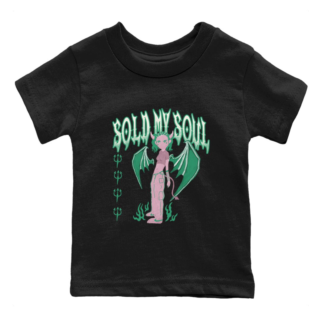 Dunk Medium Soft Pink Malachite shirt to match jordans Sold My Soul sneaker tees Dunk Medium Soft Pink Malachite SNRT sneaker release tees baby toddler Black 2 cotton Shirt