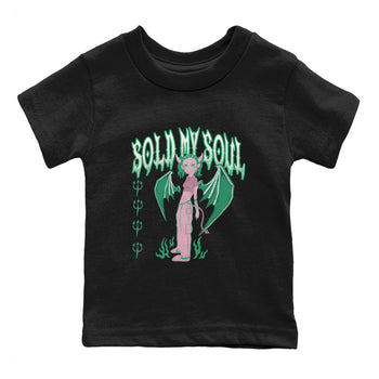 Dunk Medium Soft Pink Malachite shirt to match jordans Sold My Soul sneaker tees Dunk Medium Soft Pink Malachite SNRT sneaker release tees baby toddler Black 2 cotton Shirt