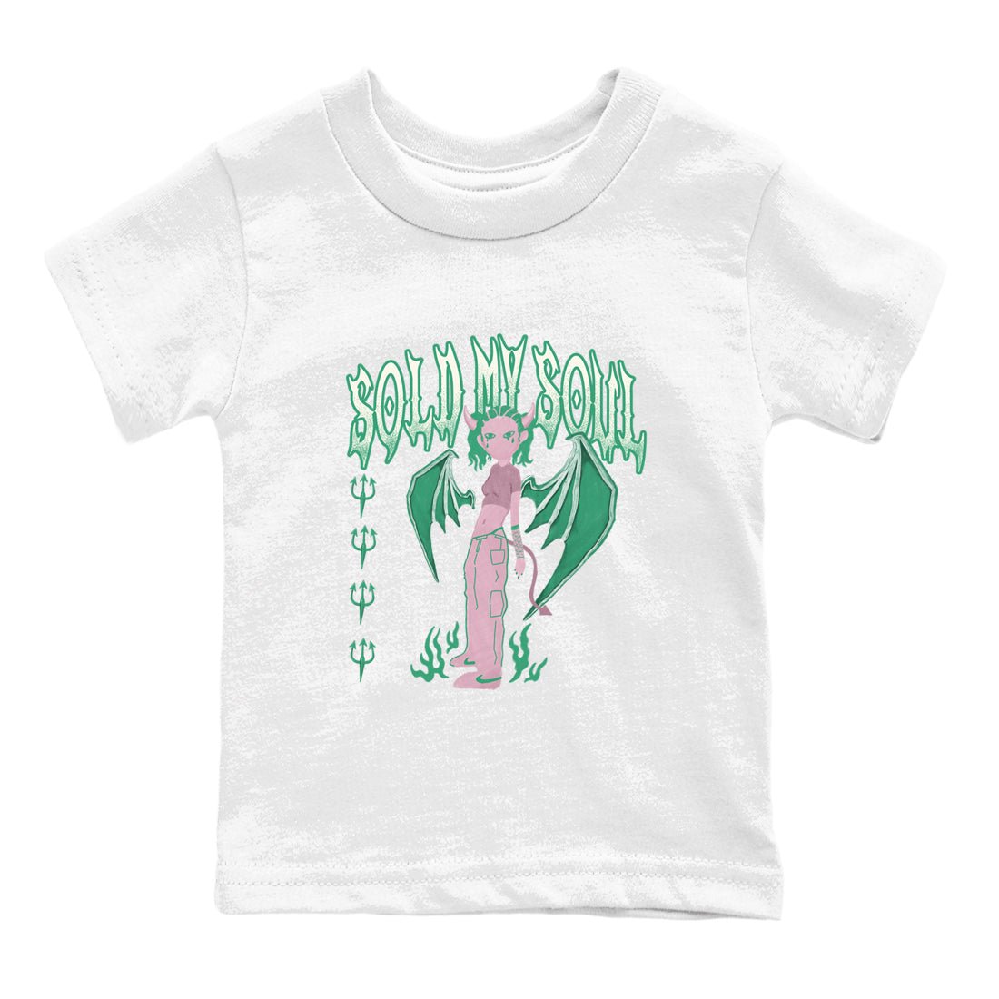 Dunk Medium Soft Pink Malachite shirt to match jordans Sold My Soul sneaker tees Dunk Medium Soft Pink Malachite SNRT sneaker release tees baby toddler White 2 cotton Shirt