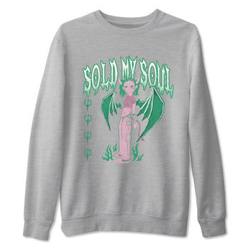 Dunk Medium Soft Pink Malachite shirt to match jordans Sold My Soul sneaker tees Dunk Medium Soft Pink Malachite SNRT Sneaker Release Tees unisex cotton Heather Grey 2 crew neck shirt