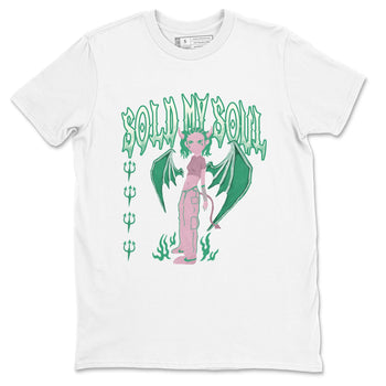 Dunk Medium Soft Pink Malachite shirt to match jordans Sold My Soul sneaker tees Dunk Medium Soft Pink Malachite SNRT Sneaker Release Tees unisex cotton White 2 crew neck shirt