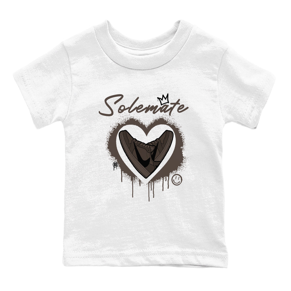 1s Travis Scott Velvet Brown shirts to match jordans Solemate best t shirts to wear with jordans Travis Scott x Air Jordan 1 Low OG Velvet Brown match shoes to clothes SNRT Sneaker Tees Youth Baby White 2 tee
