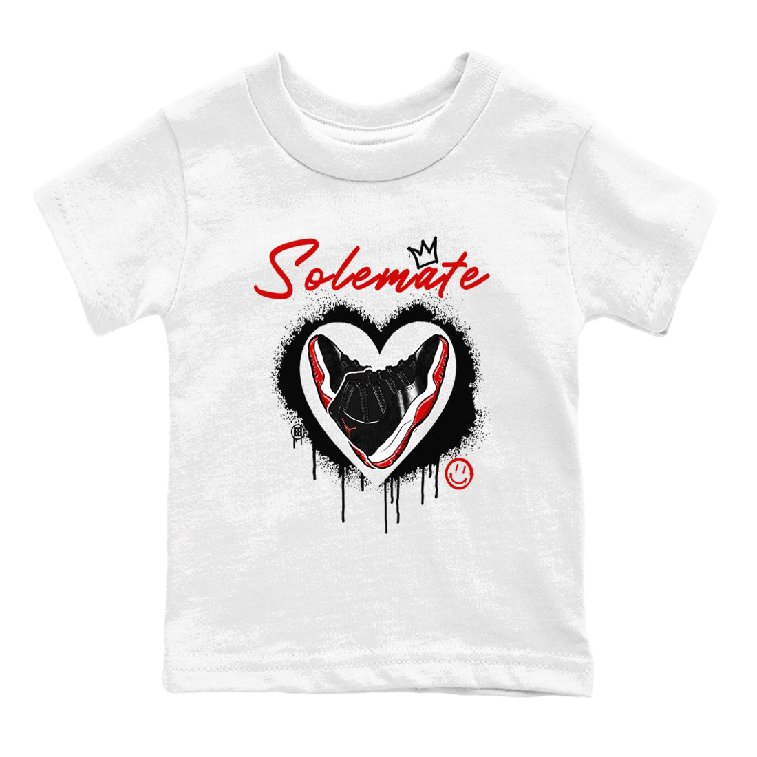 11s Bred Velvet shirts to match jordans Solemate sneaker match tees Air Jordan 11 Bred Velvet match shoes to clothes SNRT Sneaker Tees Youth Baby White 2 tee