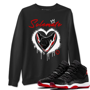 11s Bred Velvet shirts to match jordans Solemate sneaker match tees Air Jordan 11 Bred Velvet match shoes to clothes SNRT Sneaker Tees unisex cotton Black 1 shirts