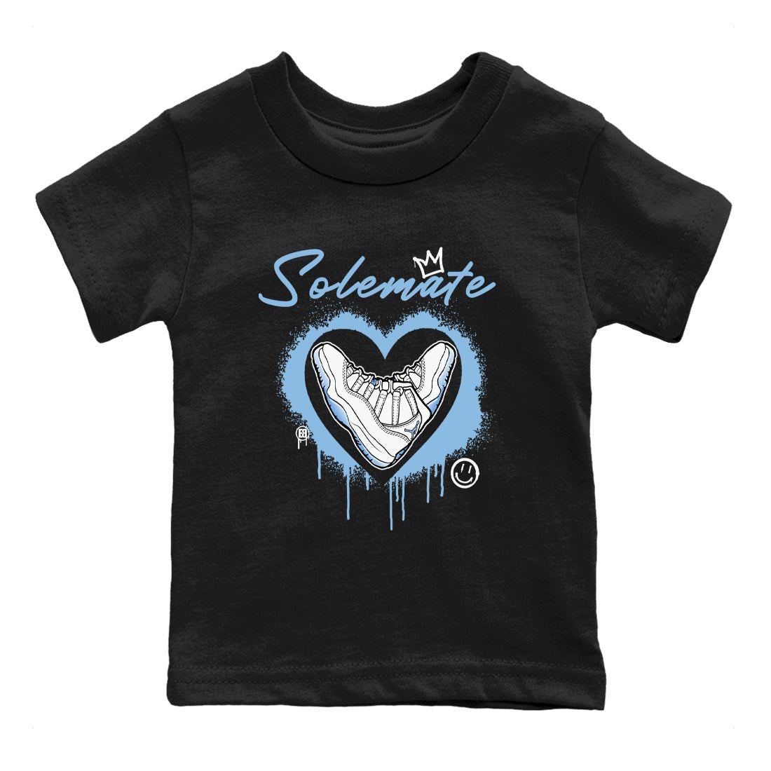 AJ11 Retro Legend Blue shirts to match jordans Solemate best t shirts to wear with jordans 11s Legend Blue match shoes to clothes SNRT Sneaker Tees Youth Baby Black 2 tee