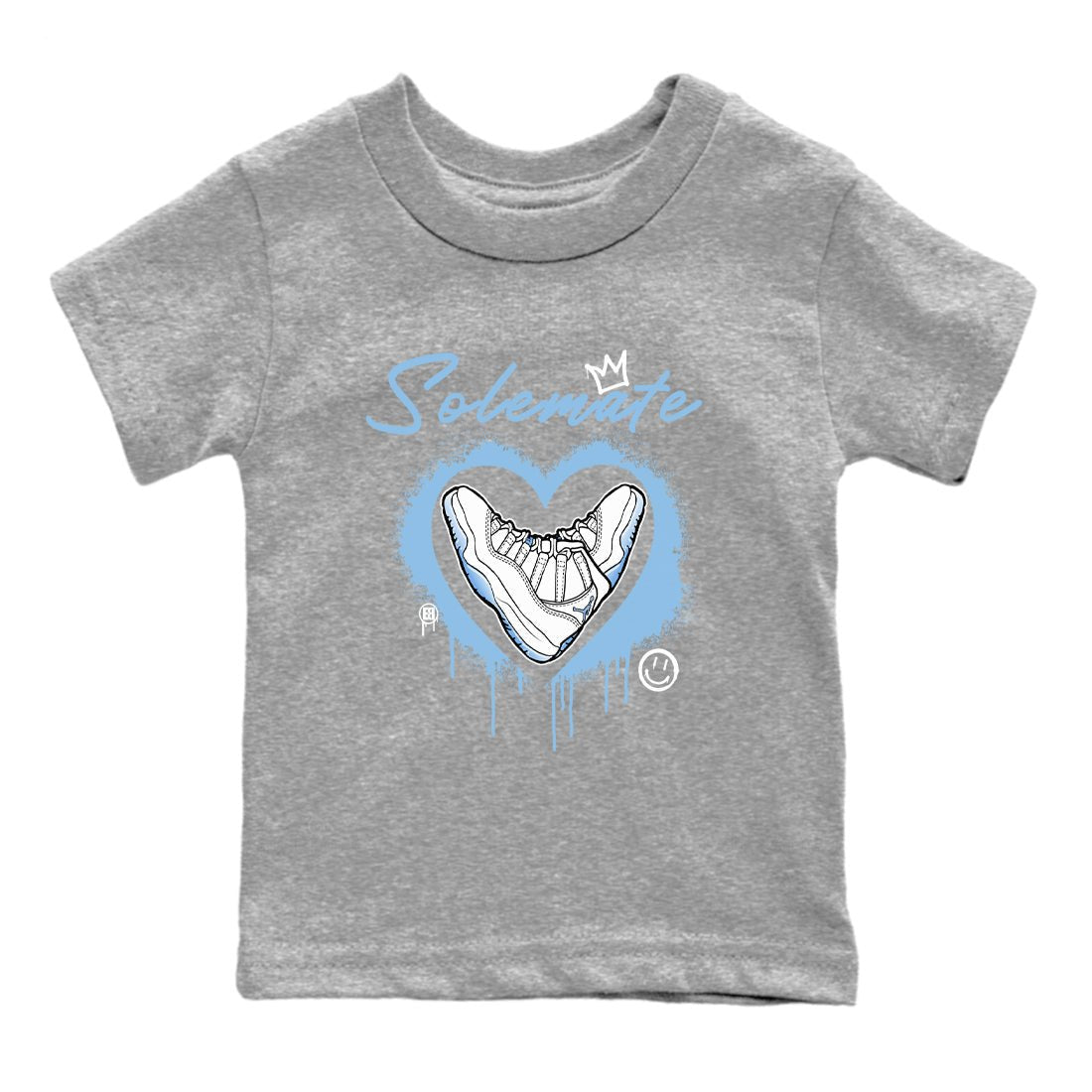 AJ11 Retro Legend Blue shirts to match jordans Solemate best t shirts to wear with jordans 11s Legend Blue match shoes to clothes SNRT Sneaker Tees Youth Baby Heather Grey 2 tee
