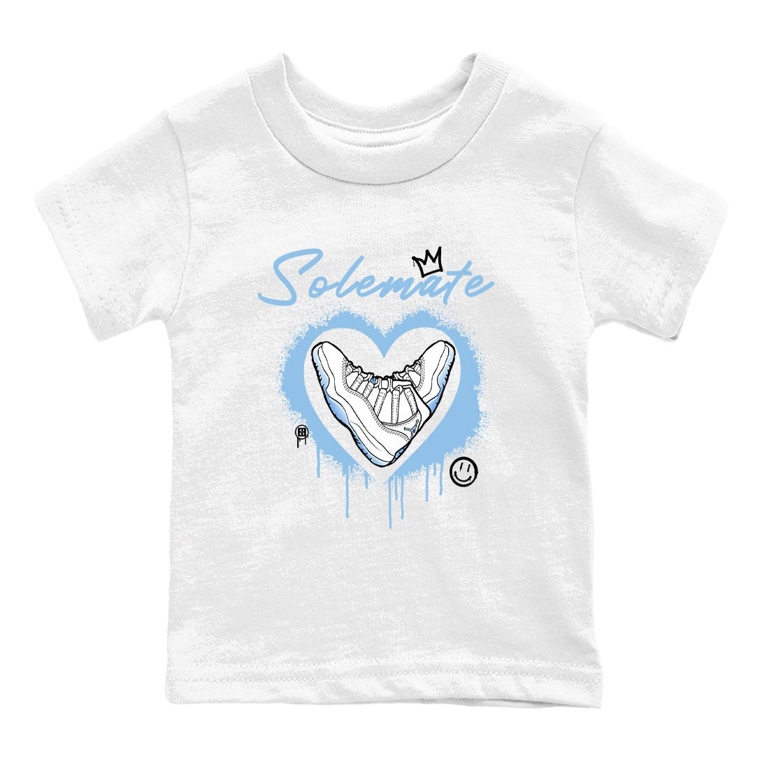 AJ11 Retro Legend Blue shirts to match jordans Solemate best t shirts to wear with jordans 11s Legend Blue match shoes to clothes SNRT Sneaker Tees Youth Baby White 2 tee