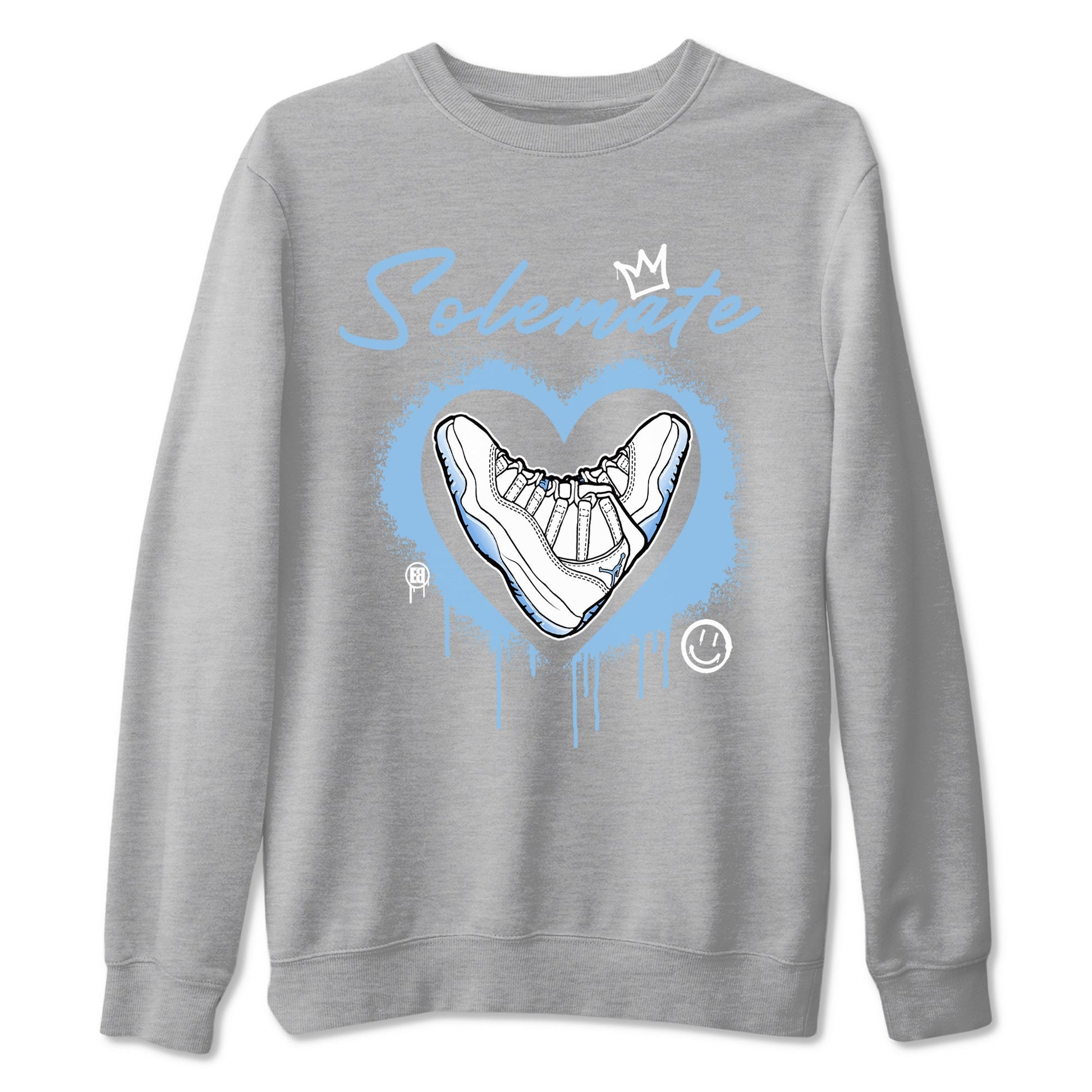 AJ11 Retro Legend Blue shirts to match jordans Solemate best t shirts to wear with jordans 11s Legend Blue match shoes to clothes SNRT Sneaker Tees unisex cotton Heather Grey 2 shirts