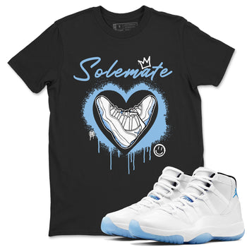 AJ11 Retro Legend Blue shirts to match jordans Solemate best t shirts to wear with jordans 11s Legend Blue match shoes to clothes SNRT Sneaker Tees unisex cotton Black 1 shirts