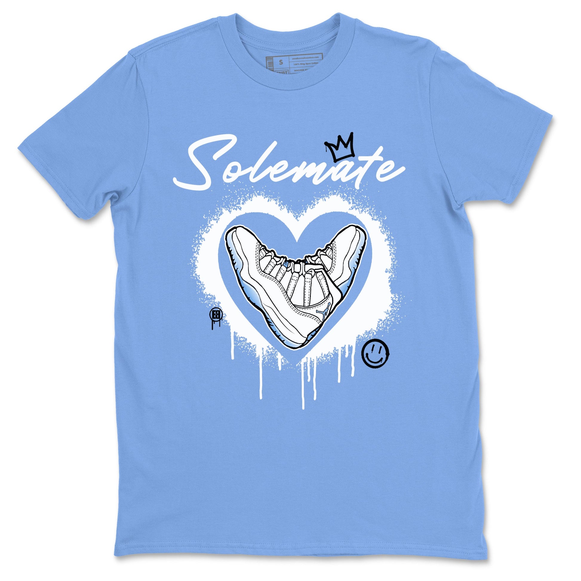 AJ11 Retro Legend Blue shirts to match jordans Solemate best t shirts to wear with jordans 11s Legend Blue match shoes to clothes SNRT Sneaker Tees unisex cotton Carolina Blue 2 shirts
