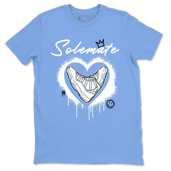 AJ11 Retro Legend Blue shirts to match jordans Solemate best t shirts to wear with jordans 11s Legend Blue match shoes to clothes SNRT Sneaker Tees unisex cotton Carolina Blue 2 shirts