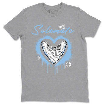 AJ11 Retro Legend Blue shirts to match jordans Solemate best t shirts to wear with jordans 11s Legend Blue match shoes to clothes SNRT Sneaker Tees unisex cotton Heather Grey 2 shirts