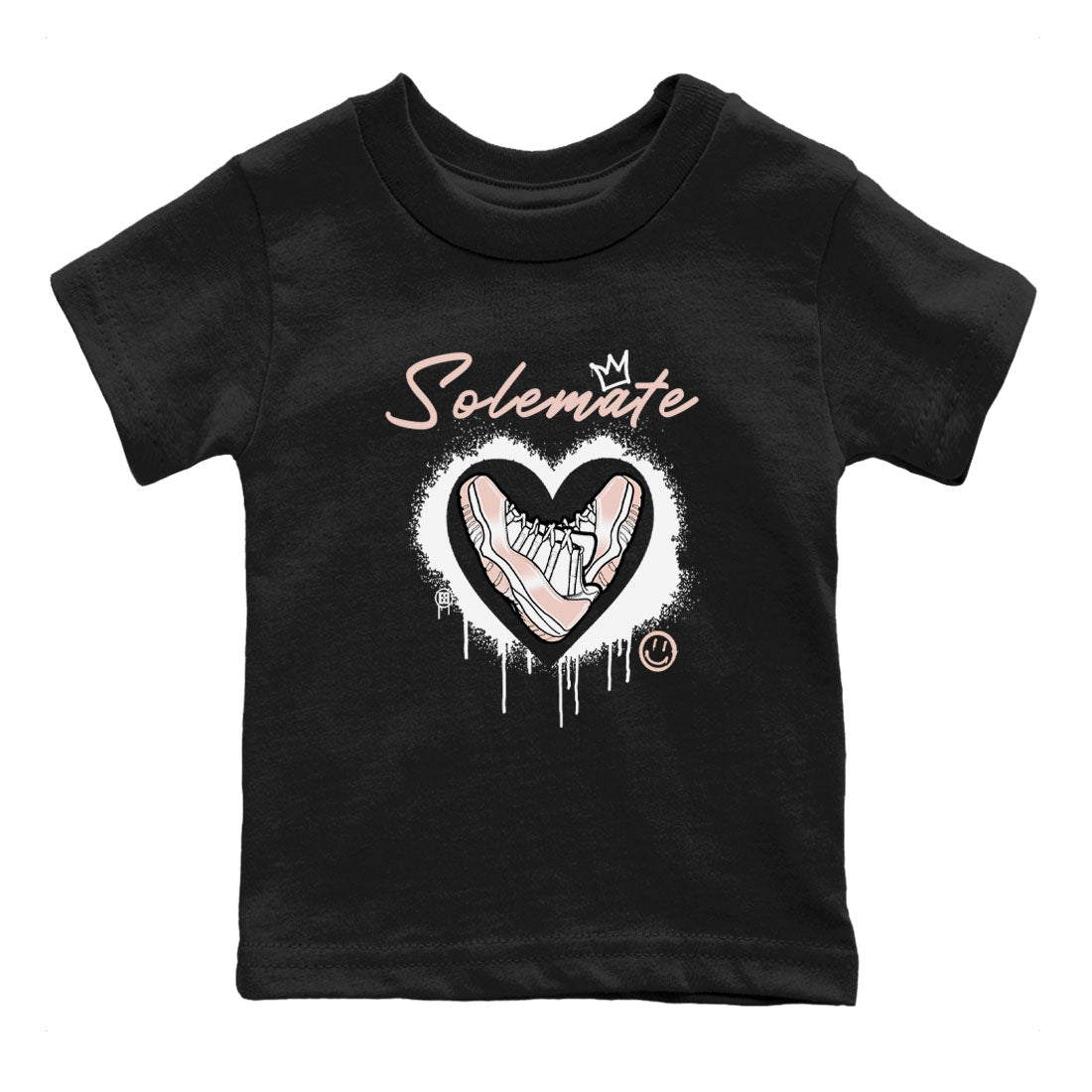 11s Legend Pink shirt to match jordans Solemate sneaker tees Air Jordan 11 Legend Pink SNRT sneaker release tees baby toddler Black 2 cotton Shirt