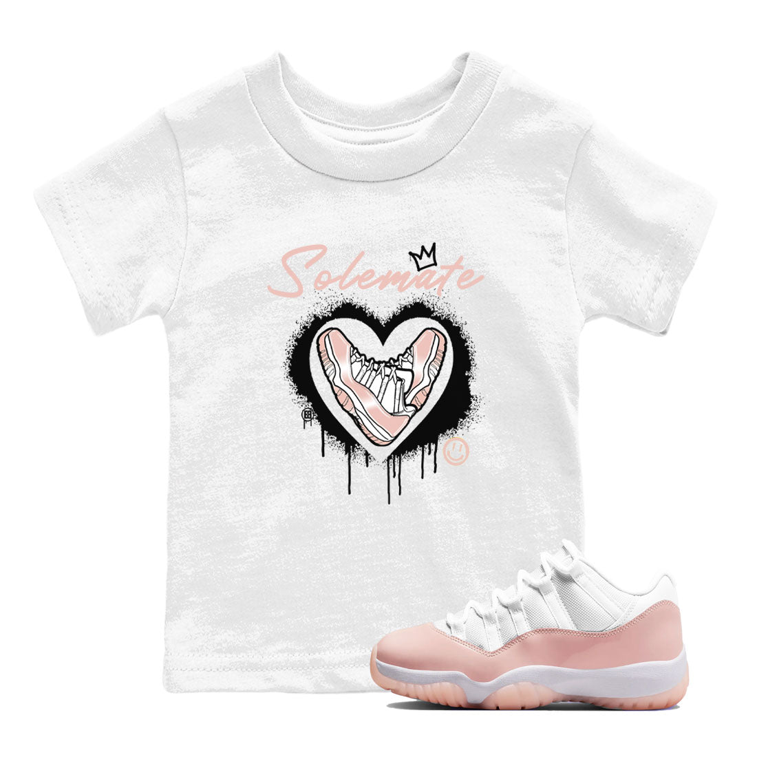 11s Legend Pink shirt to match jordans Solemate sneaker tees Air Jordan 11 Legend Pink SNRT sneaker release tees baby toddler White 1 cotton Shirt