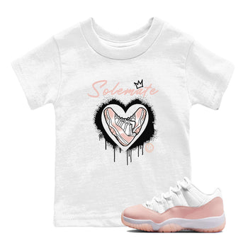 11s Legend Pink shirt to match jordans Solemate sneaker tees Air Jordan 11 Legend Pink SNRT sneaker release tees baby toddler White 1 cotton Shirt
