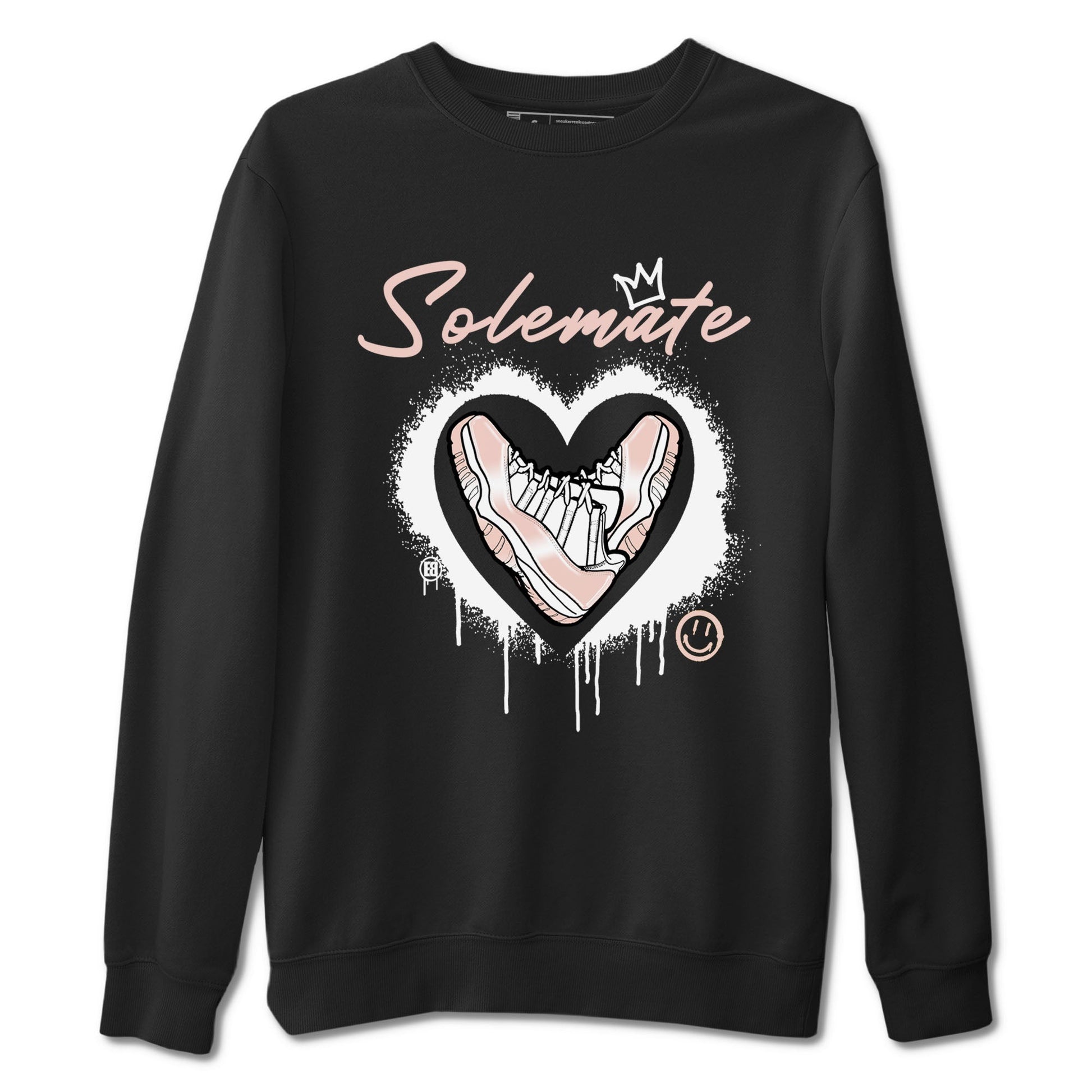 11s Legend Pink shirt to match jordans Solemate sneaker tees Air Jordan 11 Legend Pink SNRT Sneaker Release Tees unisex cotton Black 2 crew neck shirt