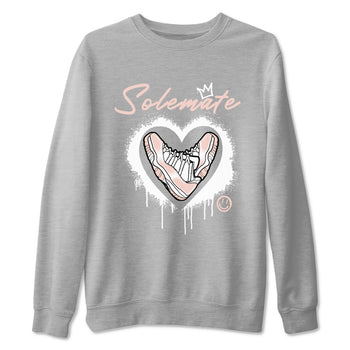 11s Legend Pink shirt to match jordans Solemate sneaker tees Air Jordan 11 Legend Pink SNRT Sneaker Release Tees unisex cotton Heather Grey 2 crew neck shirt