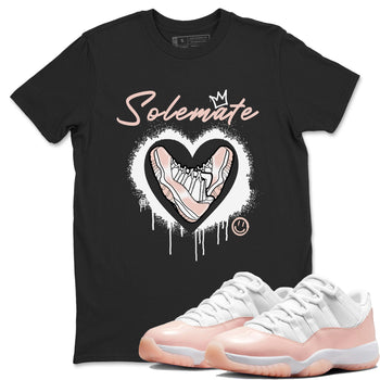 11s Legend Pink shirt to match jordans Solemate sneaker tees Air Jordan 11 Legend Pink SNRT Sneaker Release Tees unisex cotton Black 1 crew neck shirt