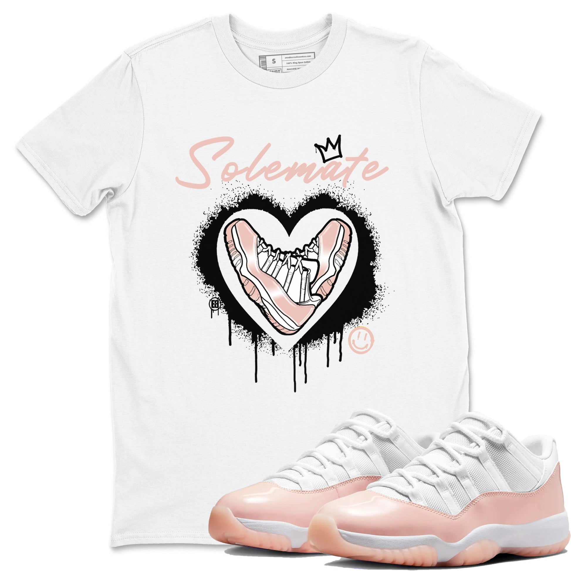 11s Legend Pink shirt to match jordans Solemate sneaker tees Air Jordan 11 Legend Pink SNRT Sneaker Release Tees unisex cotton White 1 crew neck shirt