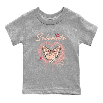 Air Jordan 3 Valentine's Day Graphic shirts Solemate Valentine Gift shirts Air Jordan 3 Washed Coral best t-shirts to wear with jordans SNRT Sneaker Tees Youth Baby Heather Grey 2 tee