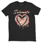 Air Jordan 3 Valentine's Day Graphic shirts Solemate Valentine Gift shirts Air Jordan 3 Washed Coral best t-shirts to wear with jordans SNRT Sneaker Tees unisex cotton Black 2 shirts